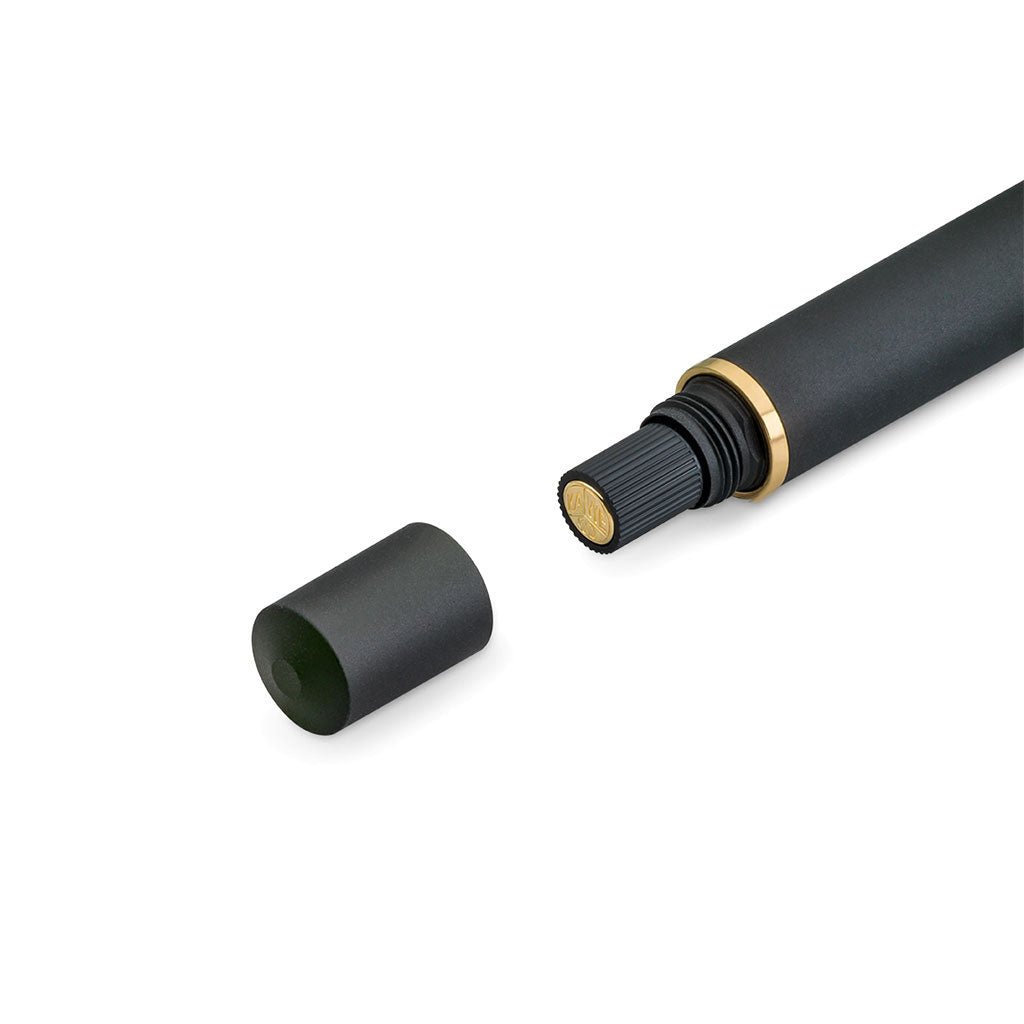 Kaweco Piston Sport AL Fountain Pen in Black/Gold - Famous | Online Store