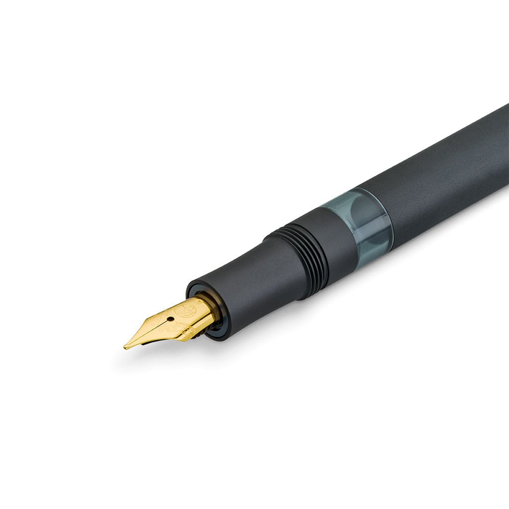 Kaweco Piston Sport AL Fountain Pen in Black/Gold - Famous | Online Store