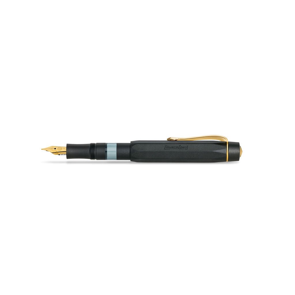 Kaweco Piston Sport AL Fountain Pen in Black/Gold - Famous | Online Store