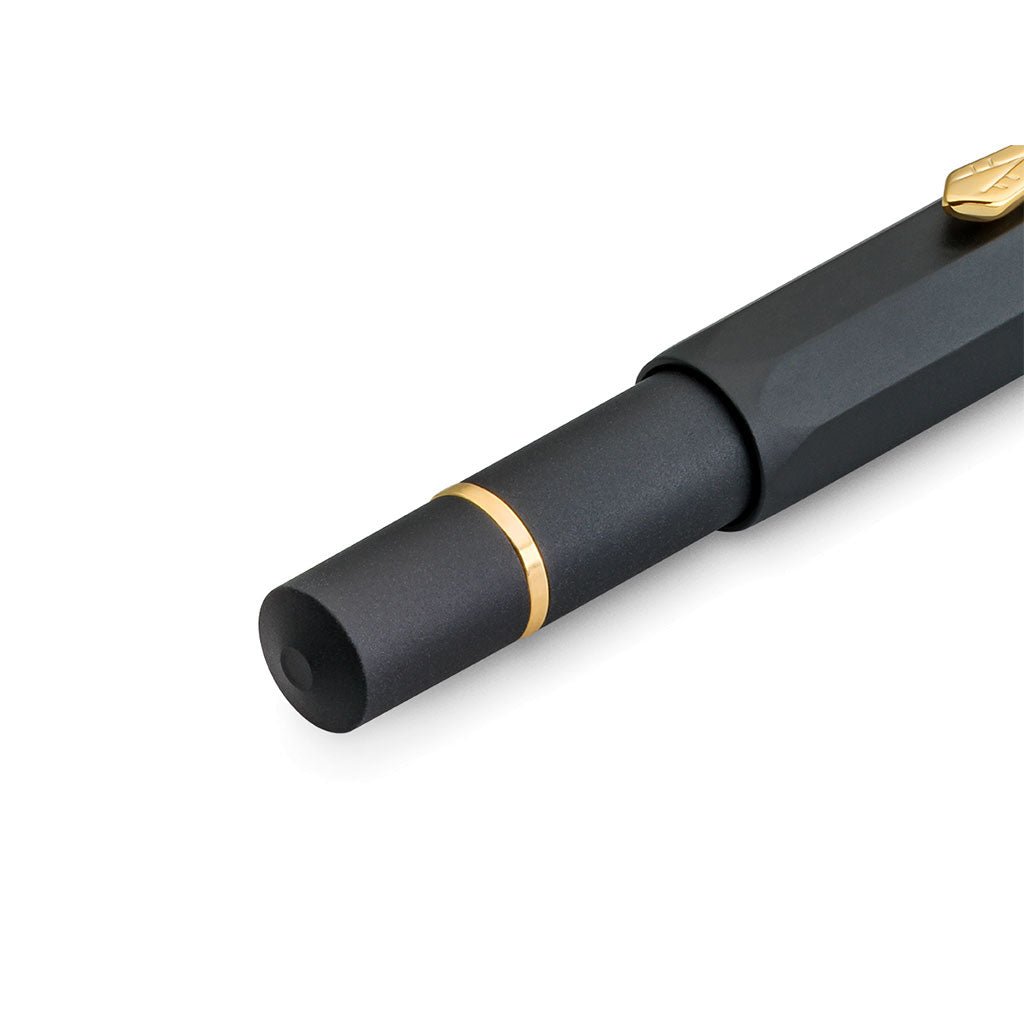 Kaweco Piston Sport AL Fountain Pen in Black/Gold - Famous | Online Store