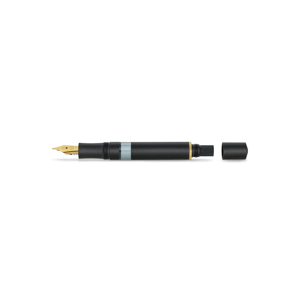 Kaweco Piston Sport AL Fountain Pen in Black/Gold - Famous | Online Store