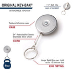 Key-Bak Retractable Keychain - Famous | Online Store