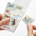 KITTA Stamp-Style Washi Stickers - Forest Morning - Famous | Online Store