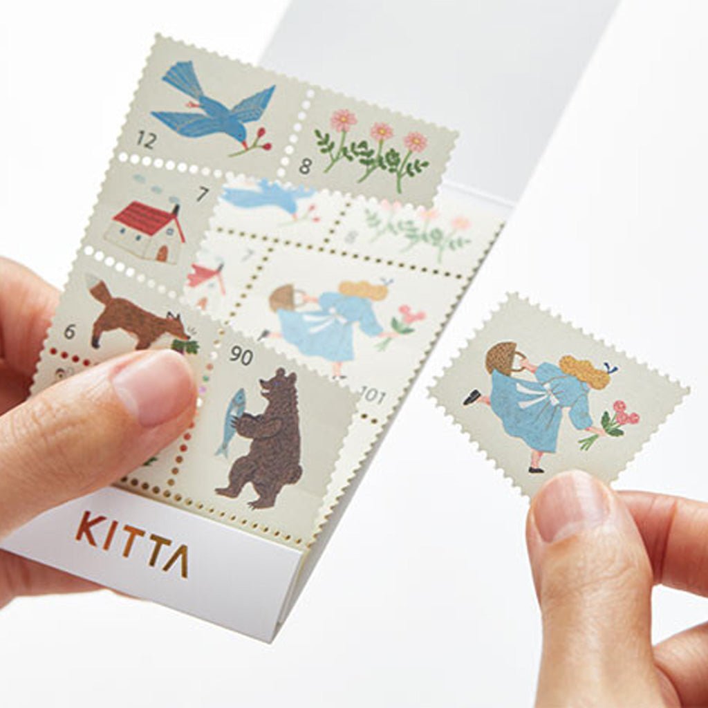 KITTA Stamp-Style Washi Stickers - Forest Morning - Famous | Online Store