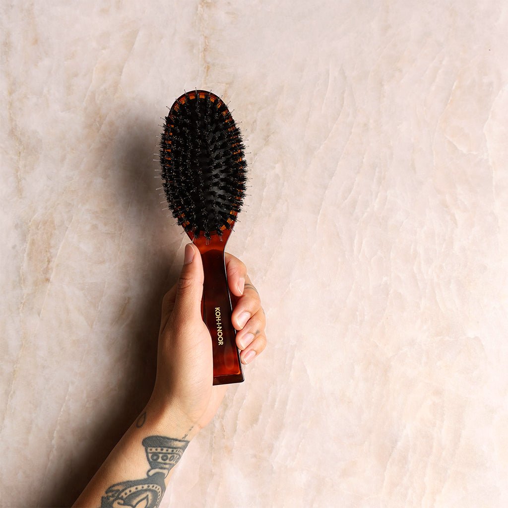 Koh-I-Noor Jasp¨¨ Hair Brush with Boar Bristles - Famous | Online Store