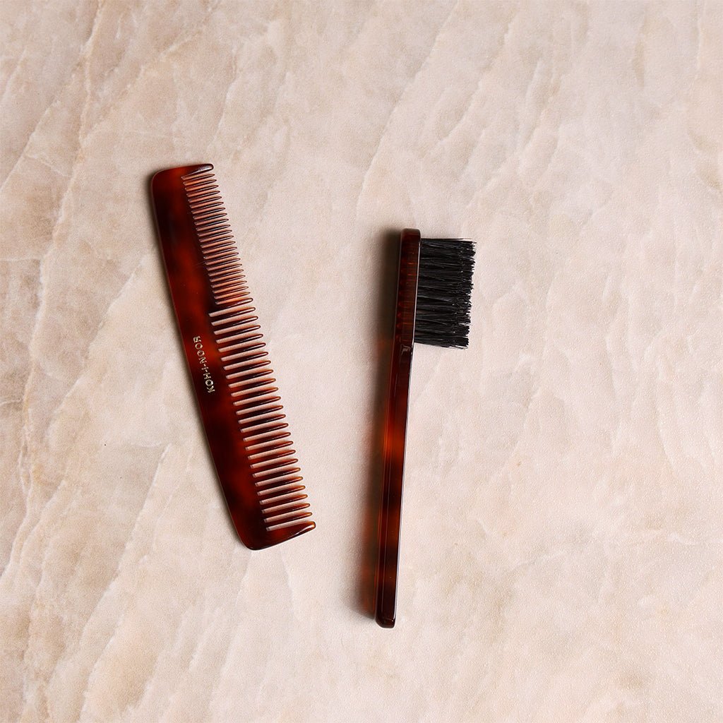 Koh-I-Noor Jasp¨¨ Mustache and Beard Brush + Comb Set - Famous | Online Store
