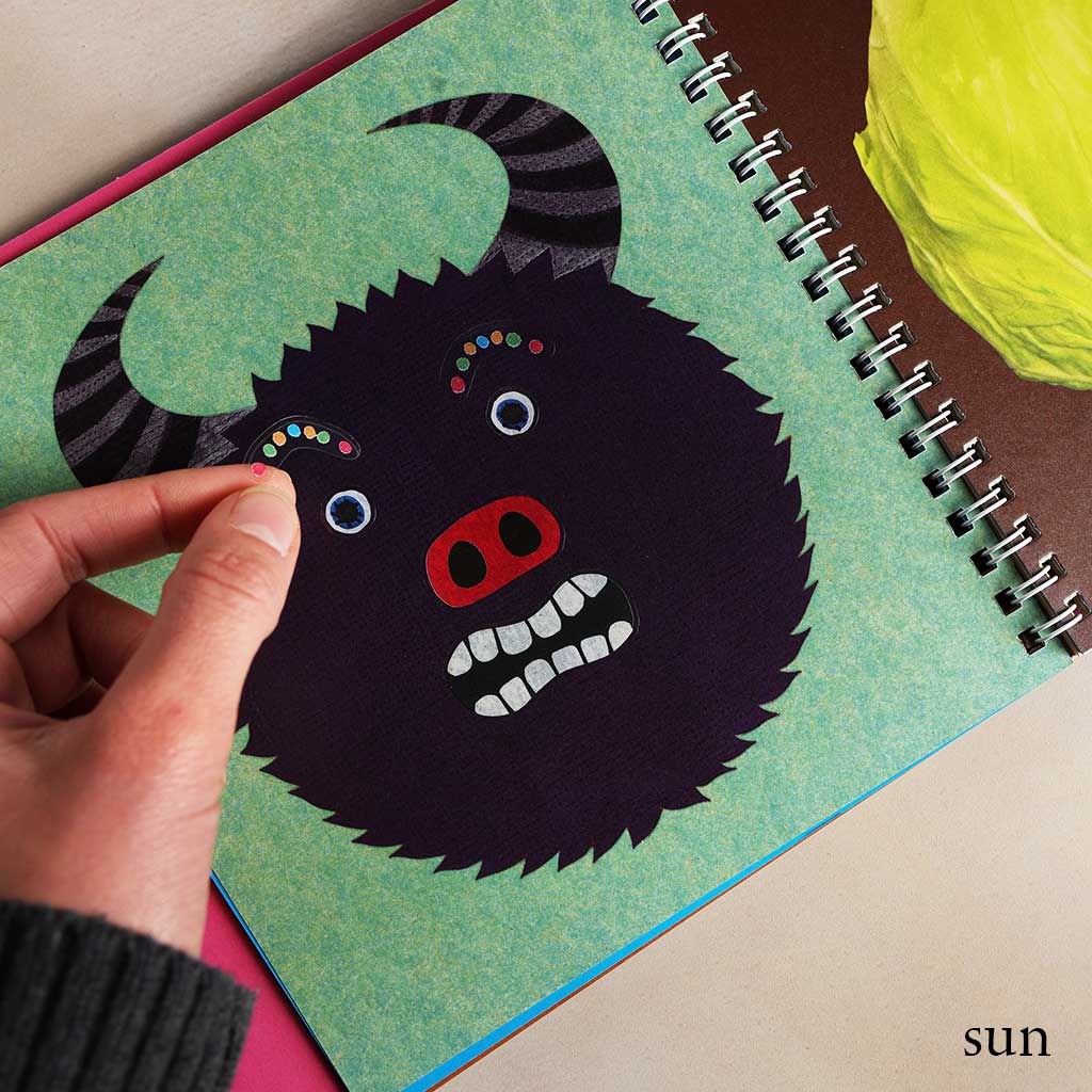 Kokuyo Make Faces Sticker Book - Famous | Online Store