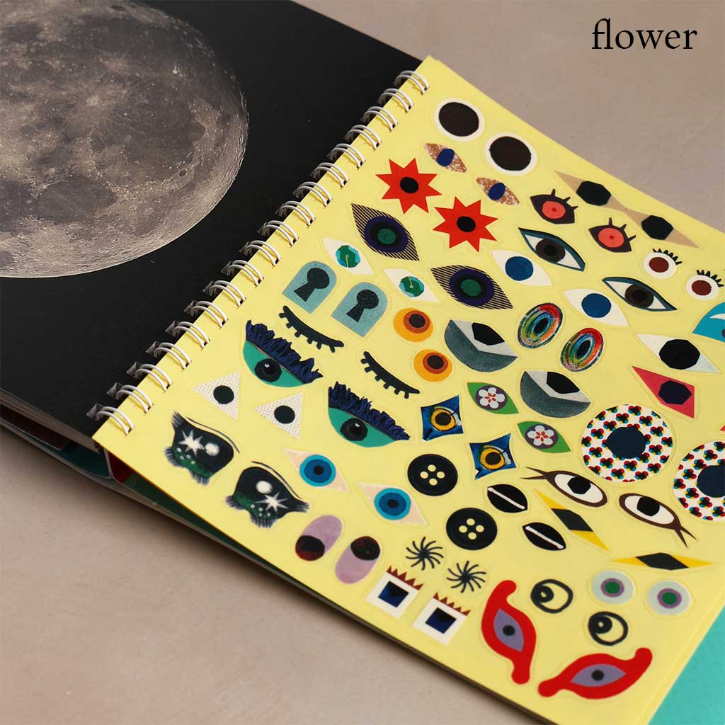 Kokuyo Make Faces Sticker Book - Famous | Online Store