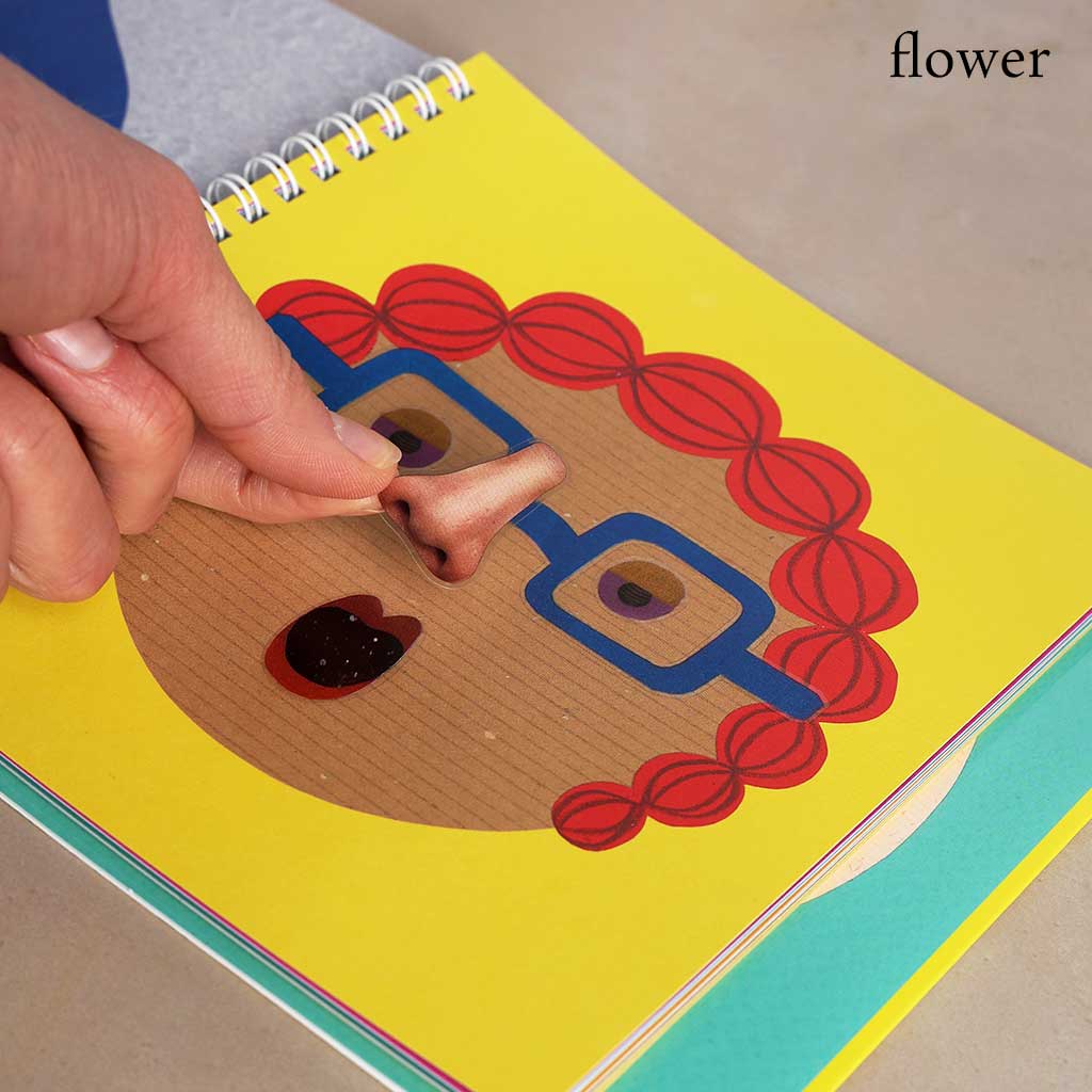 Kokuyo Make Faces Sticker Book - Famous | Online Store