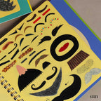 Kokuyo Make Faces Sticker Book - Famous | Online Store