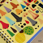 Kokuyo Make Faces Sticker Book - Famous | Online Store