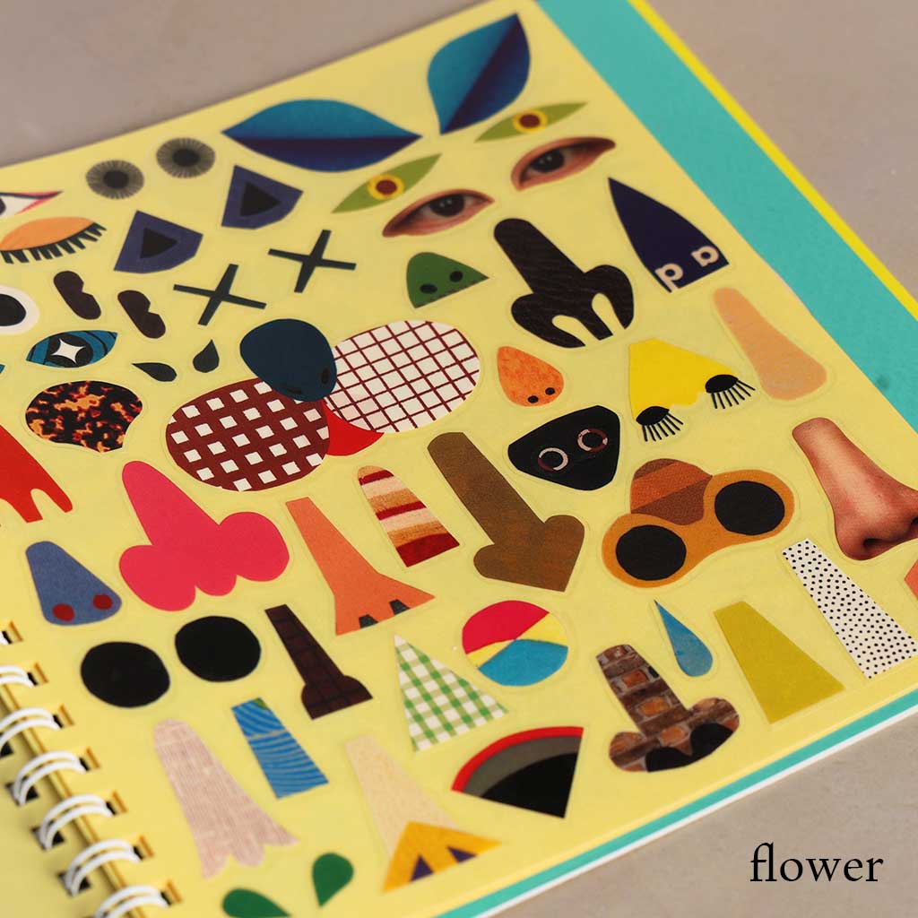 Kokuyo Make Faces Sticker Book - Famous | Online Store