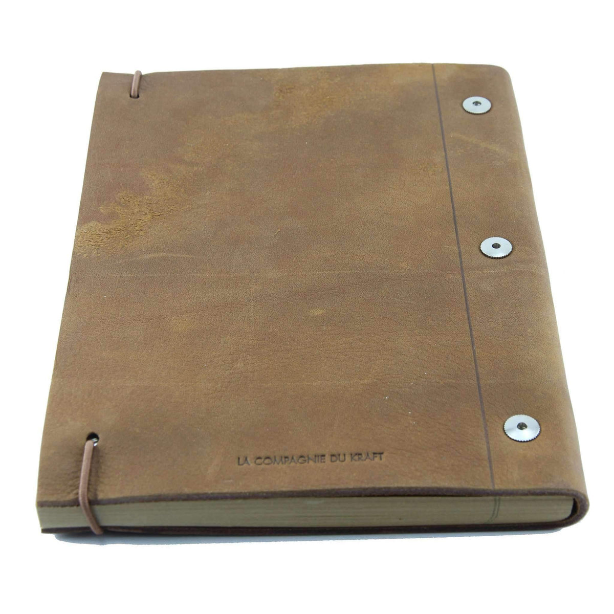 La Compagnie Du Kraft Refillable Leather Journal - Famous | Online Store