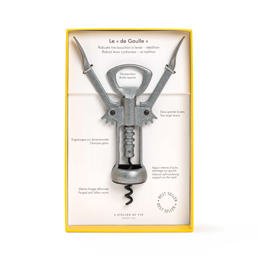 Le de Gaulle Winged Double-Lever Corkscrew - Famous | Online Store