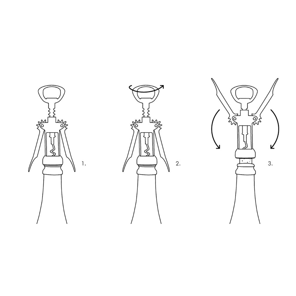 Le de Gaulle Winged Double-Lever Corkscrew - Famous | Online Store
