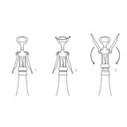 Le de Gaulle Winged Double-Lever Corkscrew - Famous | Online Store