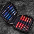 Leather Expansi-Pouch Wide 10-Slot Pen Case - Famous | Online Store