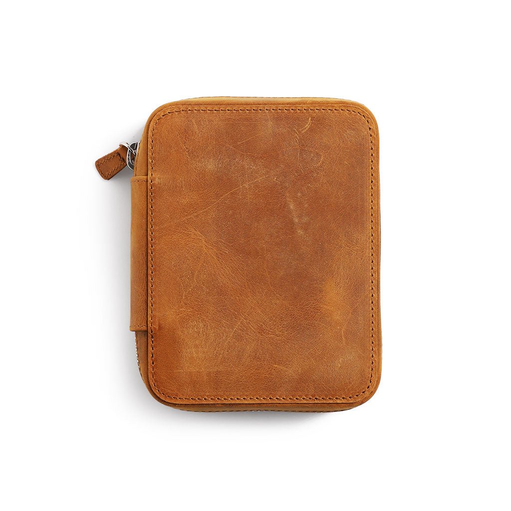 Leather Expansi-Pouch Wide 10-Slot Pen Case - Famous | Online Store