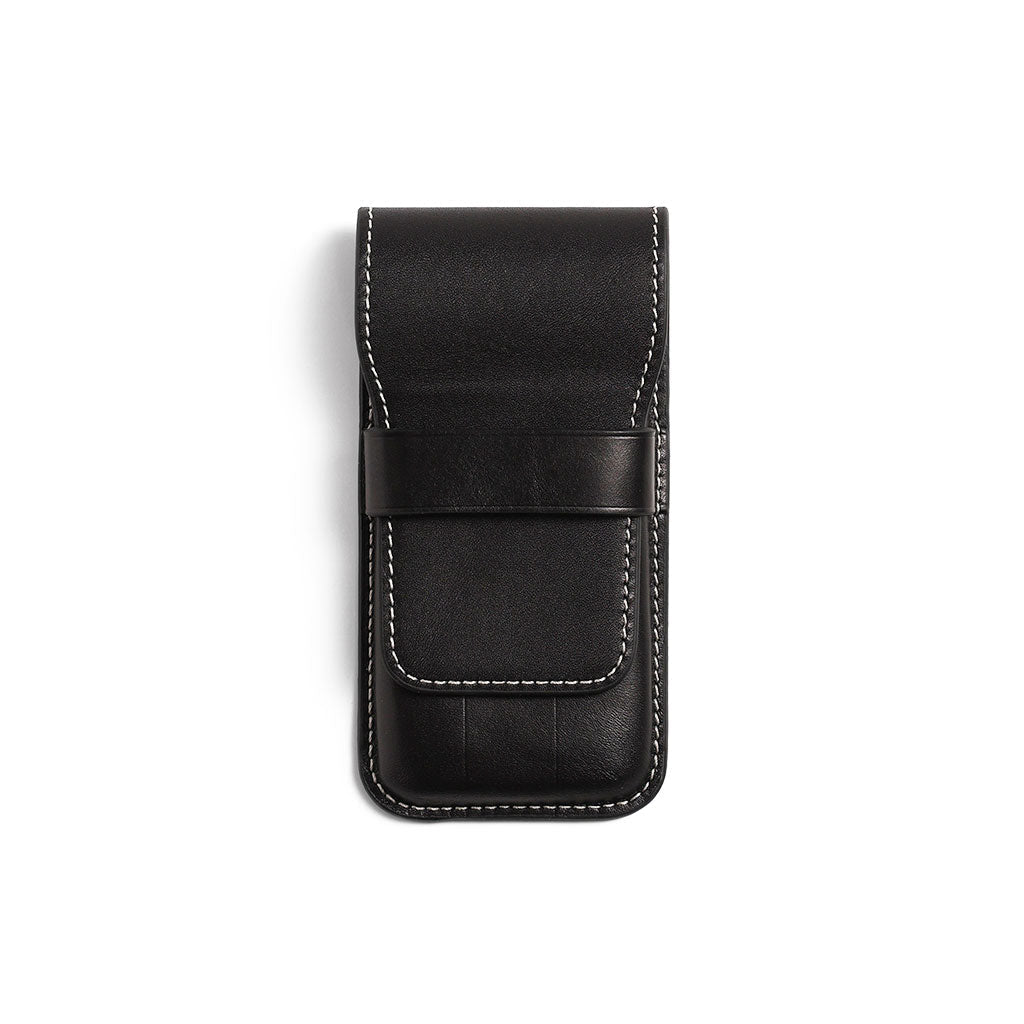 Leather Flap Pen Case for Three Pens - Famous | Online Store