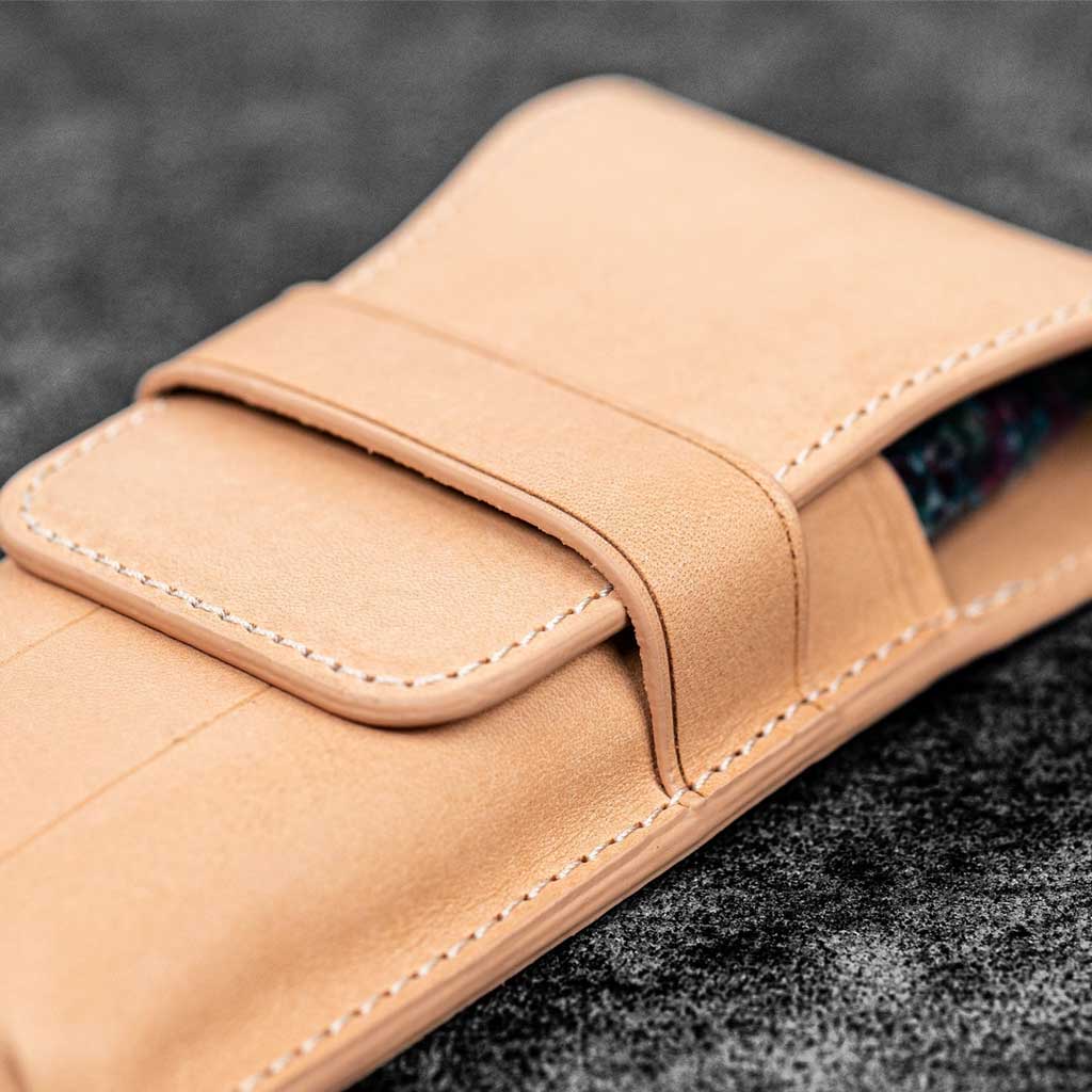 Leather Flap Pen Case for Three Pens - Famous | Online Store