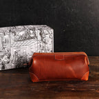 Leather Framed Dopp Kit - Famous | Online Store