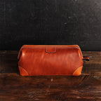 Leather Framed Dopp Kit - Famous | Online Store