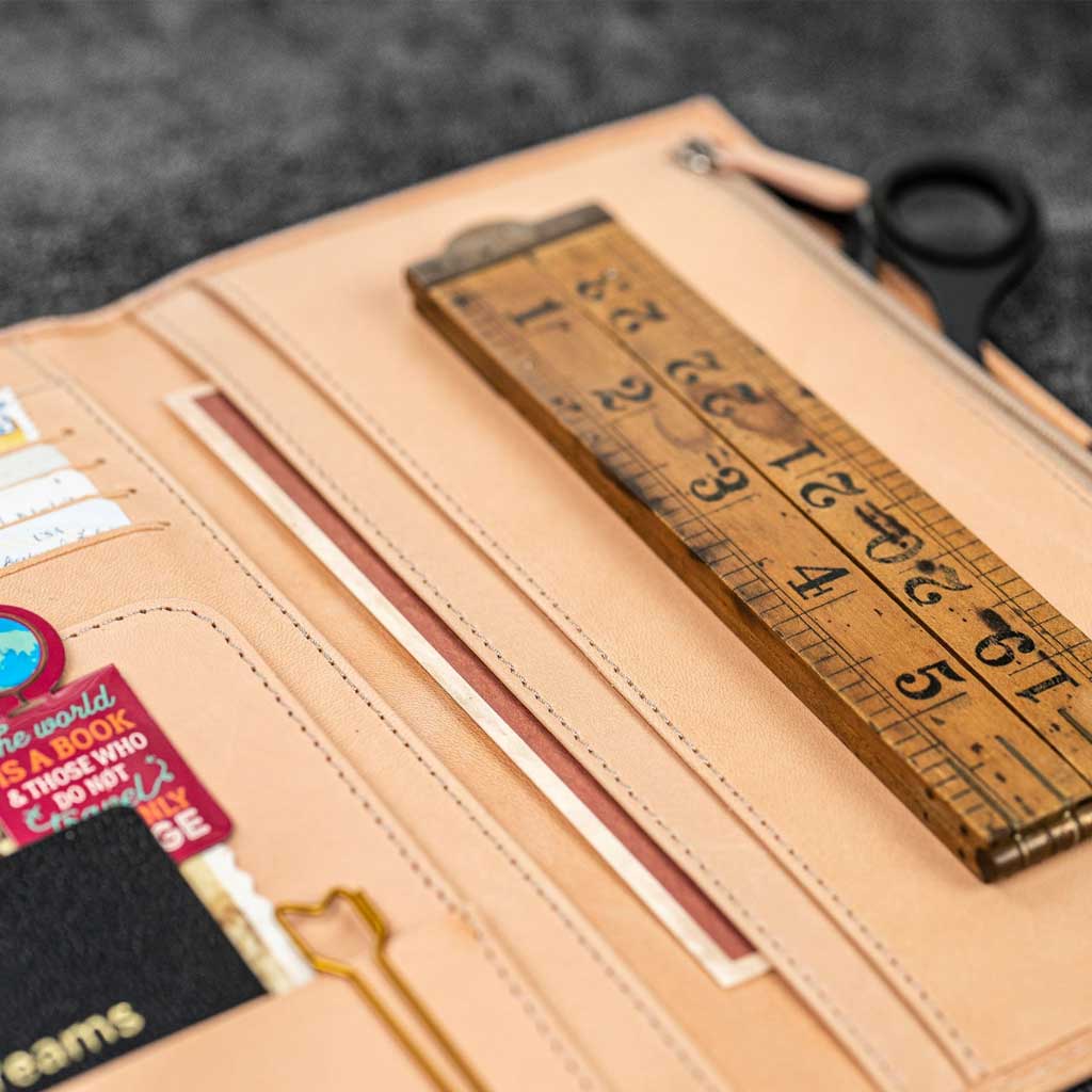 Leather Wallet Insert for Traveler's Notebook - Famous | Online Store