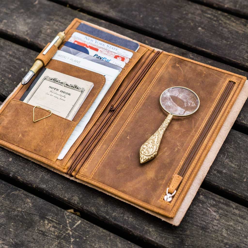 Leather Wallet Insert for Traveler's Notebook - Famous | Online Store