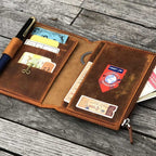 Leather Wallet Insert for Traveler's Passport Notebook - Famous | Online Store