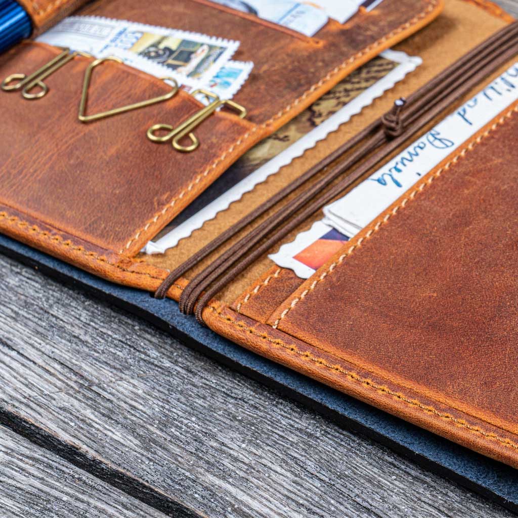 Leather Wallet Insert for Traveler's Passport Notebook - Famous | Online Store