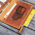 Leather Wallet Insert for Traveler's Passport Notebook - Famous | Online Store