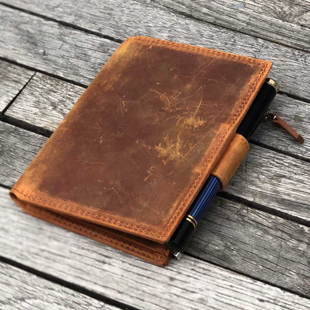 Leather Wallet Insert for Traveler's Passport Notebook - Famous | Online Store