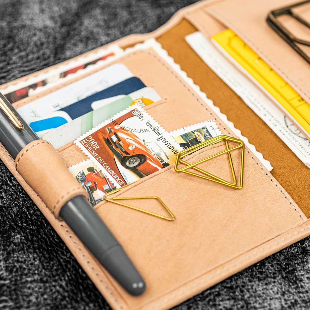Leather Wallet Insert for Traveler's Passport Notebook - Famous | Online Store