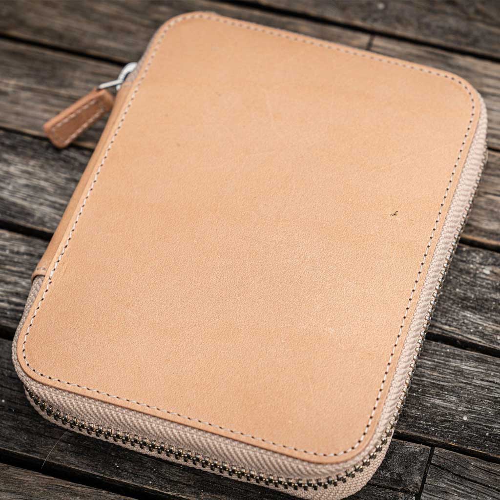 Leather Zippered 10-Slot Pen Case - Famous | Online Store