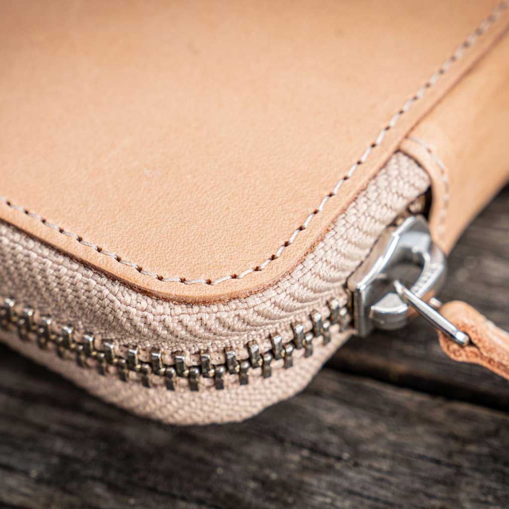 Leather Zippered 10-Slot Pen Case - Famous | Online Store