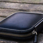 Leather Zippered 10-Slot Pen Case - Famous | Online Store