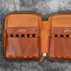 Legacy Leather Zip Pen Case for 12 Pens - Famous | Online Store
