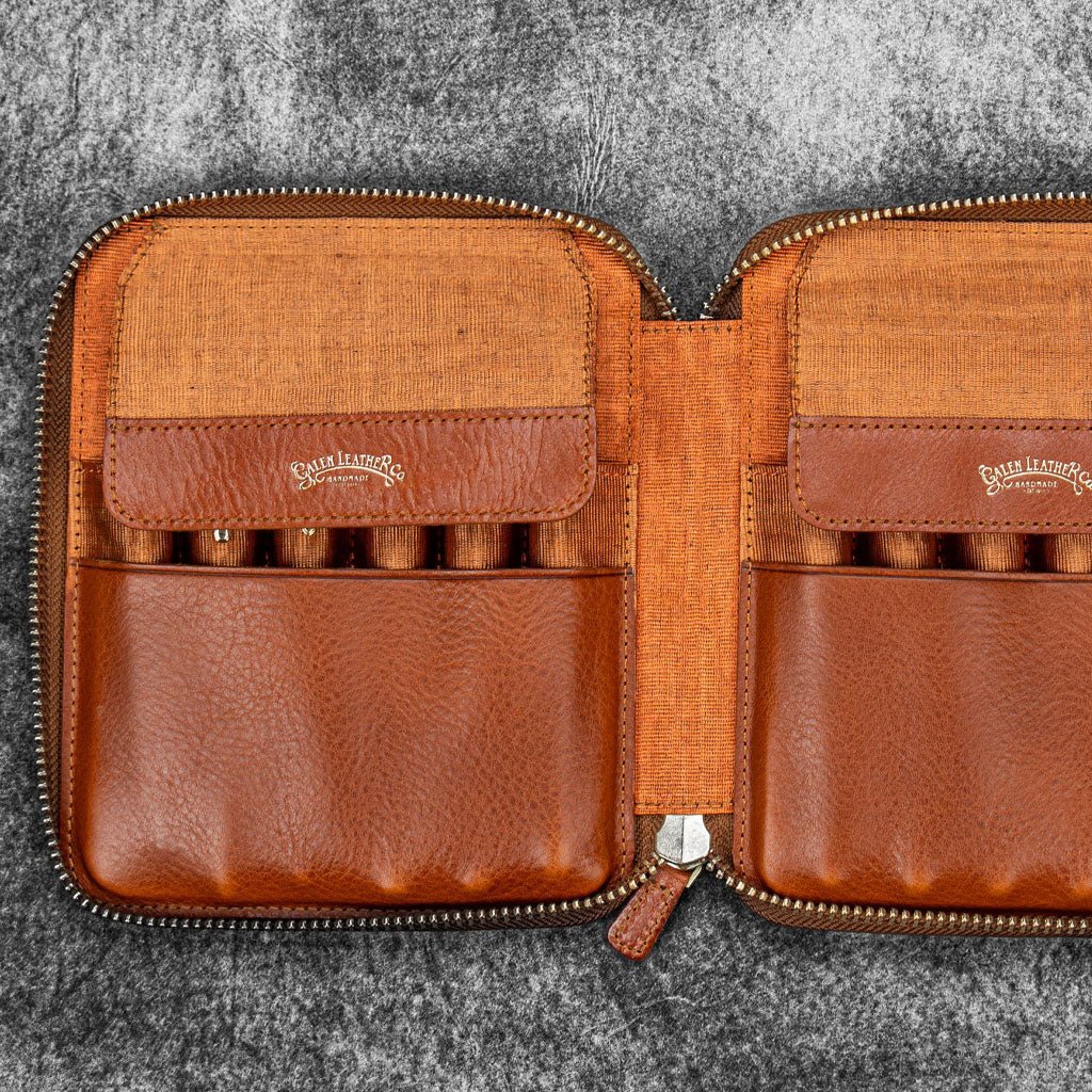 Legacy Leather Zip Pen Case for 12 Pens - Famous | Online Store