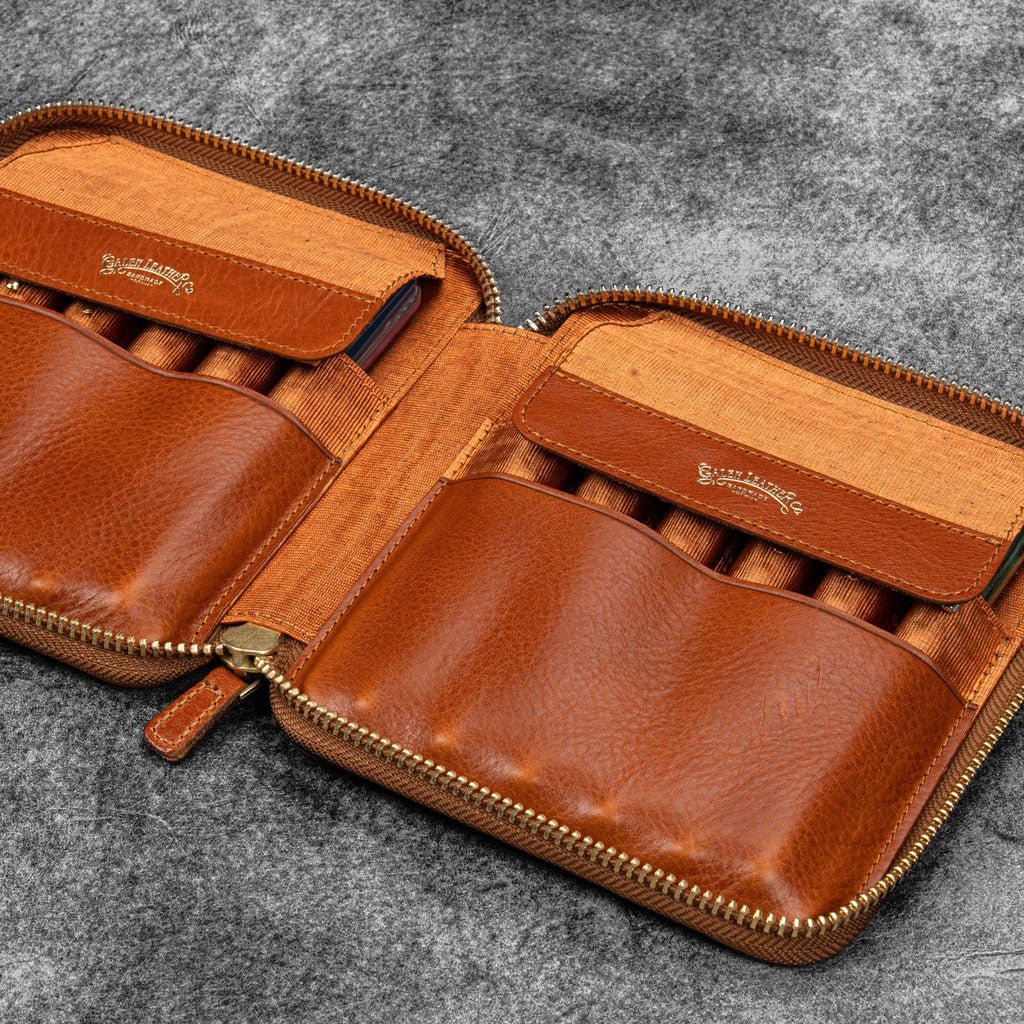 Legacy Leather Zip Pen Case for 12 Pens - Famous | Online Store