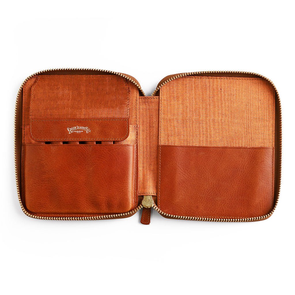 Legacy Leather Zip Pen Case for 6 Pens - Famous | Online Store