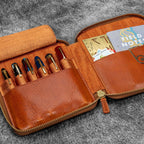 Legacy Leather Zip Pen Case for 6 Pens - Famous | Online Store