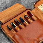 Legacy Leather Zip Pen Case for 6 Pens - Famous | Online Store