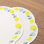 Letterpress Die-Cut Letter Set Lemon - Famous | Online Store