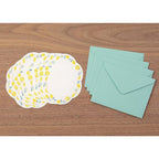 Letterpress Die-Cut Letter Set Lemon - Famous | Online Store