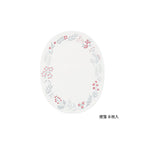 Letterpress Die-Cut Letter Set Red Wreath - Famous | Online Store