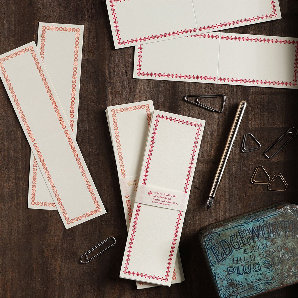 Letterpress Folded Memo Cards - Famous | Online Store