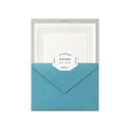 Letterpress Letter Set Blue Frame - Famous | Online Store