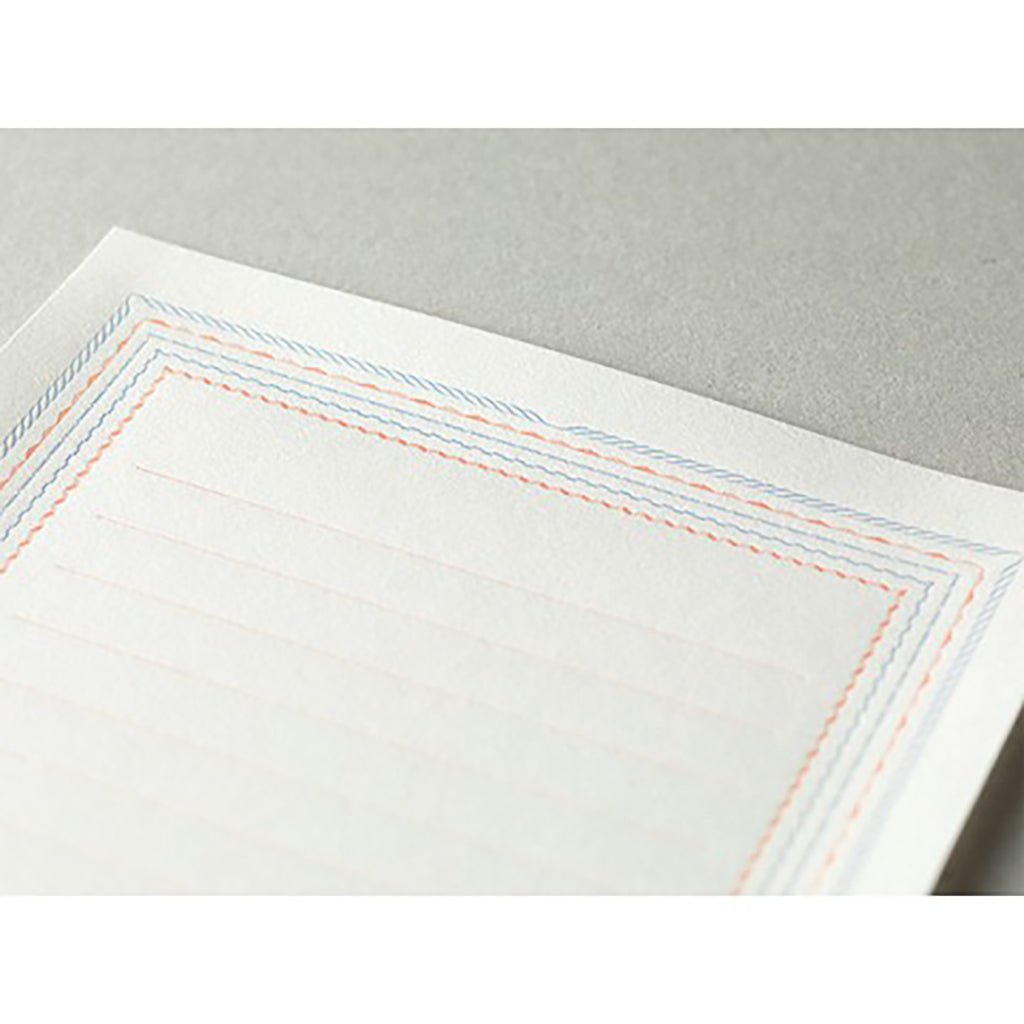 Letterpress Letter Set Blue Frame - Famous | Online Store