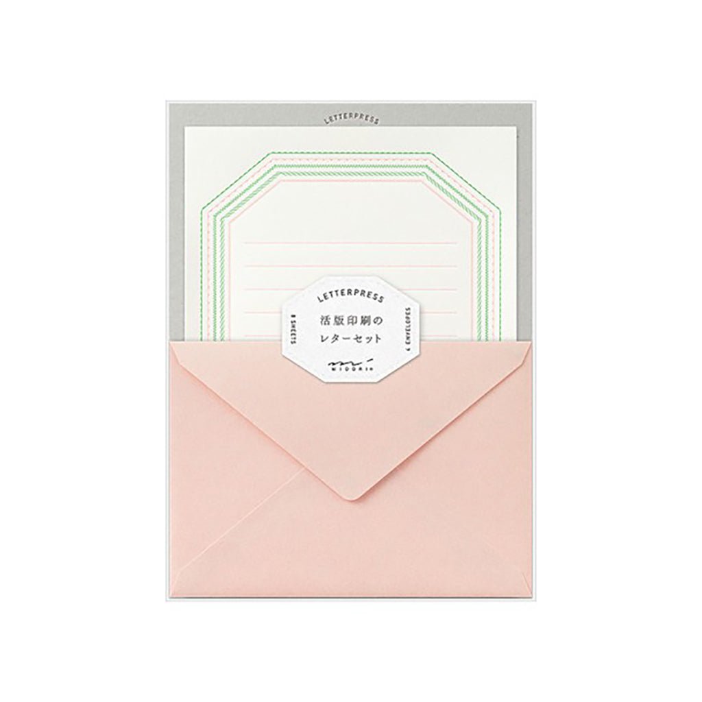 Letterpress Letter Set Pink Frame - Famous | Online Store