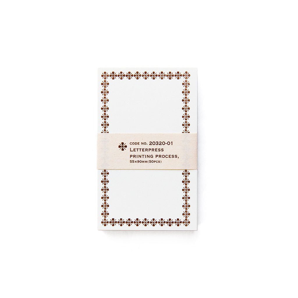 Letterpress Memo Cards - Famous | Online Store
